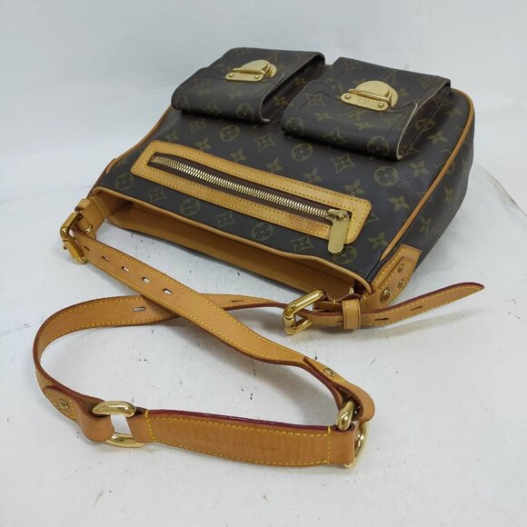Authentic Louis Vuitton Hudson GM Brown Monogram Shoulder Bag mn999-111825 - Picture 5 of 16